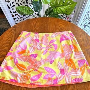 Lily Pulitzer Two-Sided Tropical Print Skirt - Size S